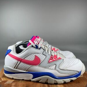 Nike Air Cross Trainer 3 Mens White Pink Blue Leather Sz 10.5 FN6887 100